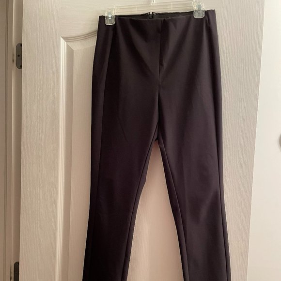 Theory Skinny Pants Trousers Black Sz 8 Navalene Becker - Picture 2 of 3